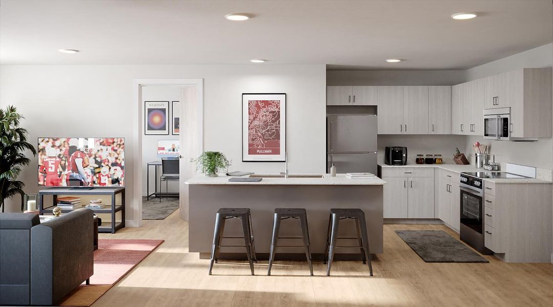 It's all about the details here at University Crossing \ud83d\ude1c A community of fully-furnished modern apartments with private bedrooms, bathrooms, and laundry, all paired with amenities you need to relax and connect \ud83d\ude0e