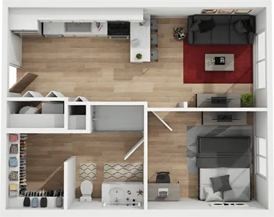 Student 1 Bedroom Apartments